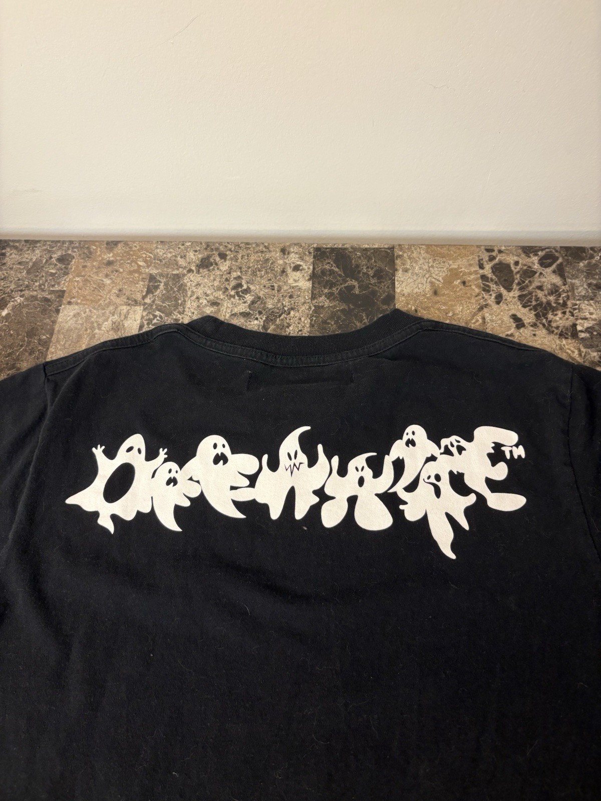 Off-White Ghost Print Black Tee Medium - image 8