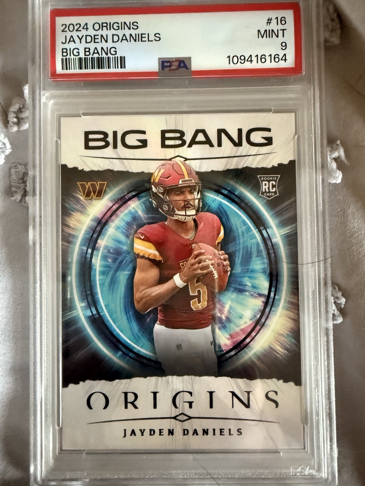 SSP PSA 10 RC Jayden Daniels 2024 Origins Big Bang True Case Hit Rookie view 1