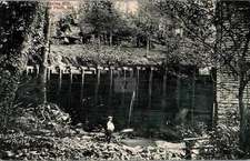 Spring Mill Paoli Indiana 1913 RPPC Photo Postcard COPY