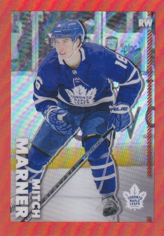 2022-23 TOPPS CHROME NHL STICKER SP /25 ORANGE-#467 MITCH MARNER-TORONTO