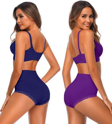 High Waisted Cotton Womens Underwear Tummy Control Postpartum Panties Ladies ... - Picture 3 of 7