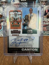Jason Taylor 2024 Panini Contenders to Canton AUTO /100 Miami Dolphins ON CARD