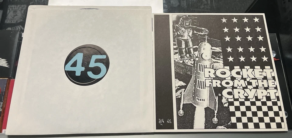 Rocket From The Crypt The State Of Art Is On Fire 10” Vinyl RARE 1995 SFTRI320 - Image 3 of 4