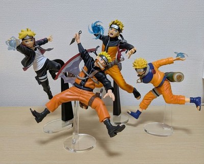 Uzumaki Naruto & Boruto Figures Set, Vibration Stars, Bulk Sale, Damaged Pedesta