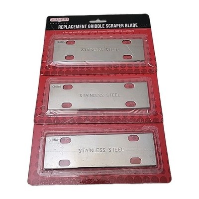 (3 PACK) Chef-Master Chef Master 90003HD Griddle Scraper Blade 