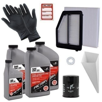 #ad Factory Racing Parts 0W20 3.5 Qt Oil Change Kit for Honda Civic 1.8L 2012 2015 $77.99