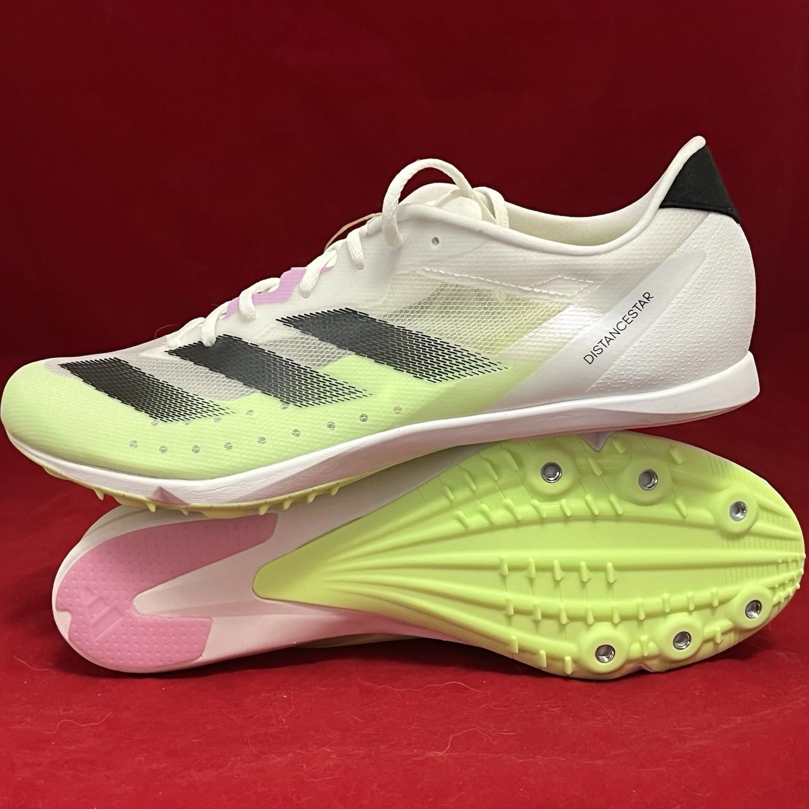 Adidas AdiZero Distancestar Track & Field Distance Spikes IG7445 da uomo taglia 11 5