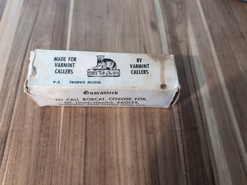 Trofeo Vintage Circe P-5 Modello Predatore Caccia Chiamata Bobcat Coyote Fox - Foto 6 di 6