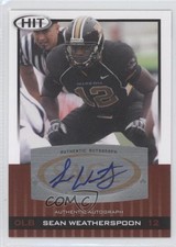 2010 SAGE Hit Auto Sean Weatherspoon #A17 Auto 2u3