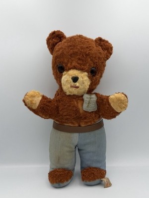 Vintage 1967 Ideal SMOKEY THE BEAR Plush Doll 13'' Tall w/ Badge *Very Clean