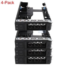 4pcs For Dell T7820 3.5" Hard Drive Tray Caddy 1B51FK200-600 w/2.5" adapter
