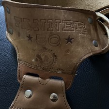 Fanner 50 Vintage Leather Toy Cap Gun Holster Belt for Kids Ages 8-11 Years