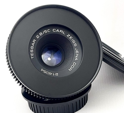 Carl Zeiss Jena DDR Tessar f/2.8 50mm Cine Mod Prime Lens Canon EF Mount