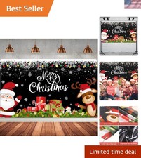 Washable Tear-Resistant Christmas Photo Backdrop 72.8x43.3 - Hang Anywhere