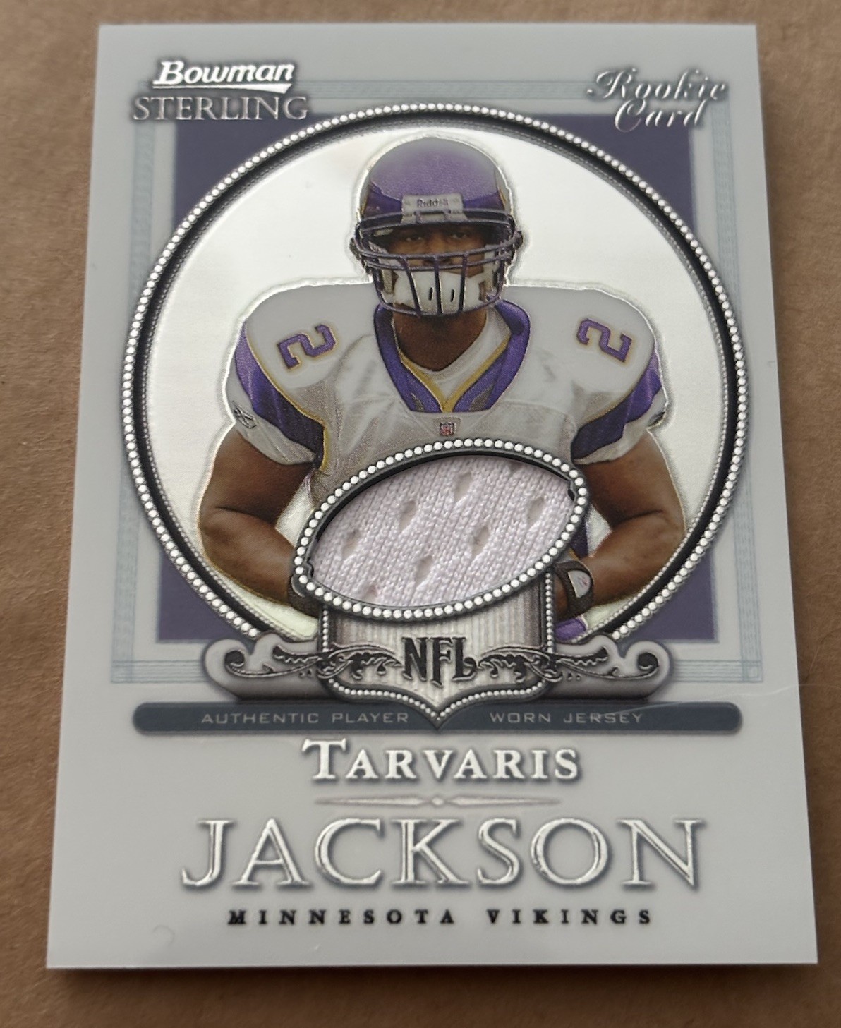 Tarvaris Jackson Bowman Sterling #BSTJ Jersey