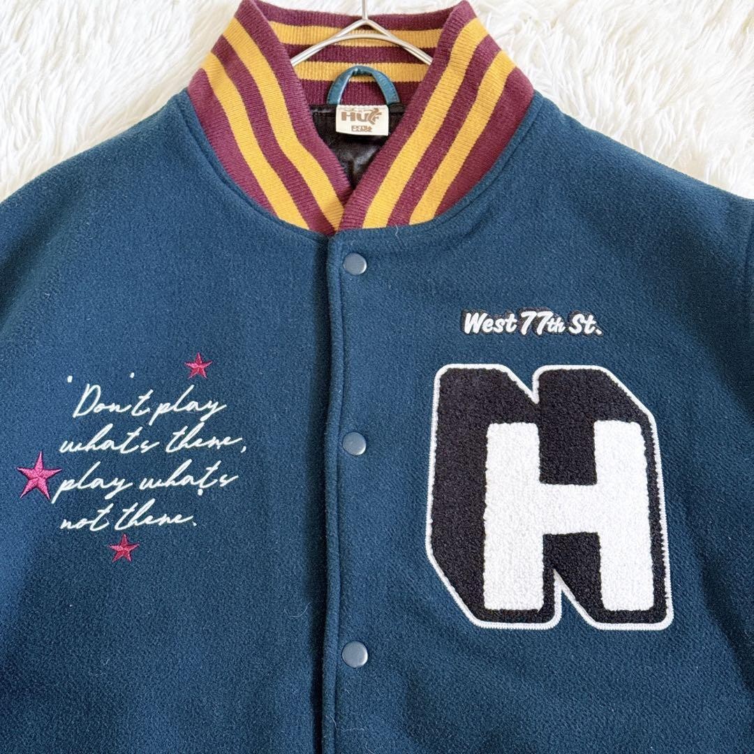 HUF × Miles Davis STADIUM JACKET Rare Size Xl Huf Miles Davis Huff Collaboration Trumpet