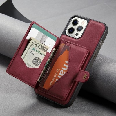 For iPhone 17 Air 17 16 13 Pro Max 15 14 12 11 Phone Case Leather wallet Shell