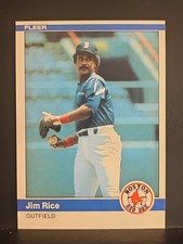 1984 Fleer #408 Jim Rice HOF RED SOX 
