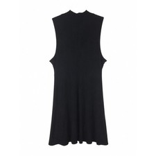 Wild Fable Women's Black Sleeveless Mock Neck Dress Size XXL Casual Flowy