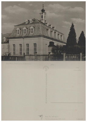 Ansichtskarte HERRNHUT Oberlaus Kirche Echtfoto AK Zackenschnitt Sammler selten