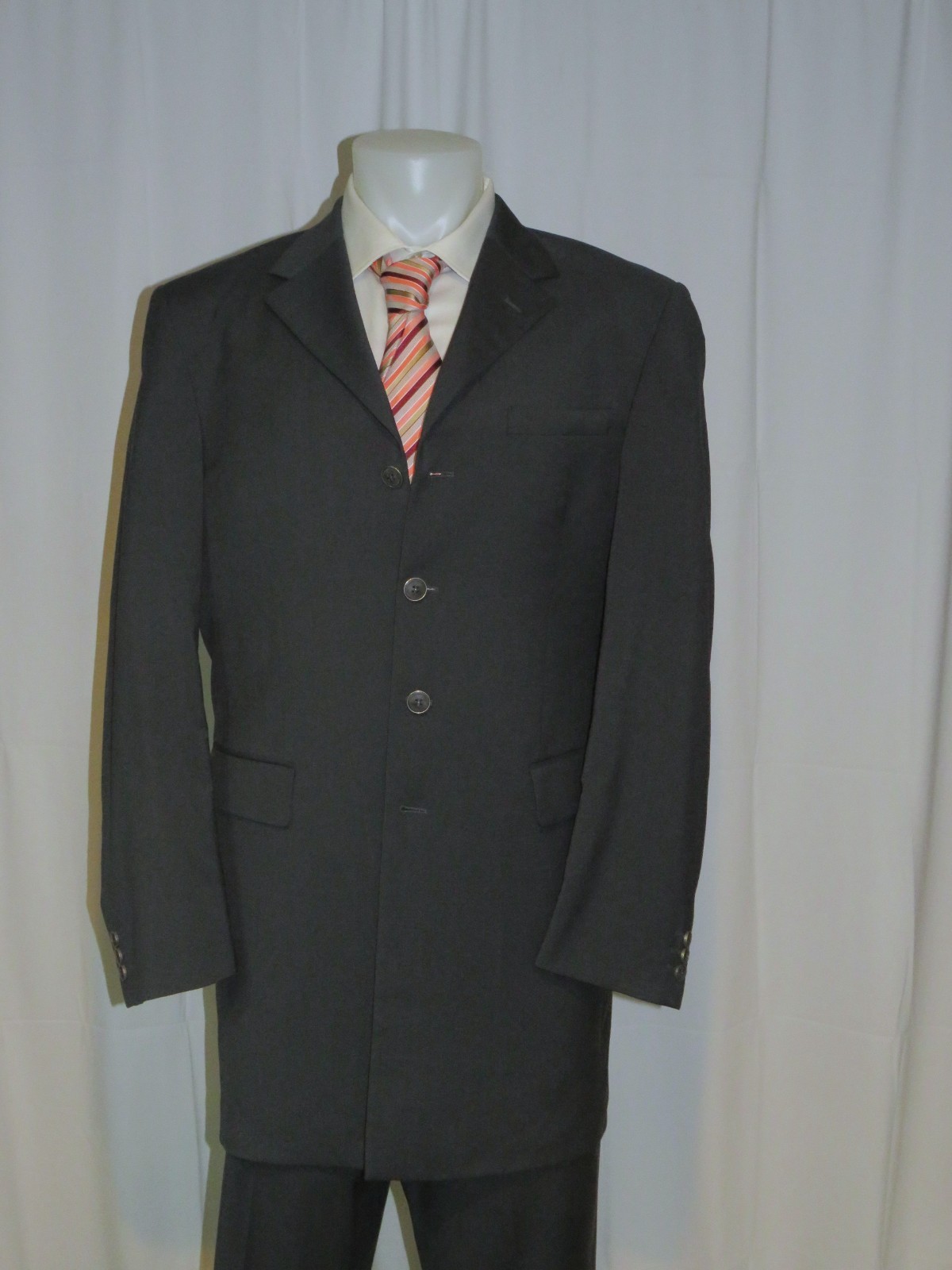 Versus Versace Vintage Solid Gray Flat Front Four… - image 3