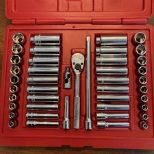 Mac Tools 14 Inch Socket Set Metric And Sae 40pc. Deluxe Set
