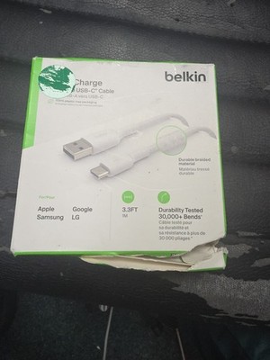 Belkin Kabel 1m USB A auf USB C weiß CAB002bt1MWH