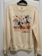 Disney Parks WDW Halloween Pumpkin Spice  Everything Nice Sweatshirt Medium M