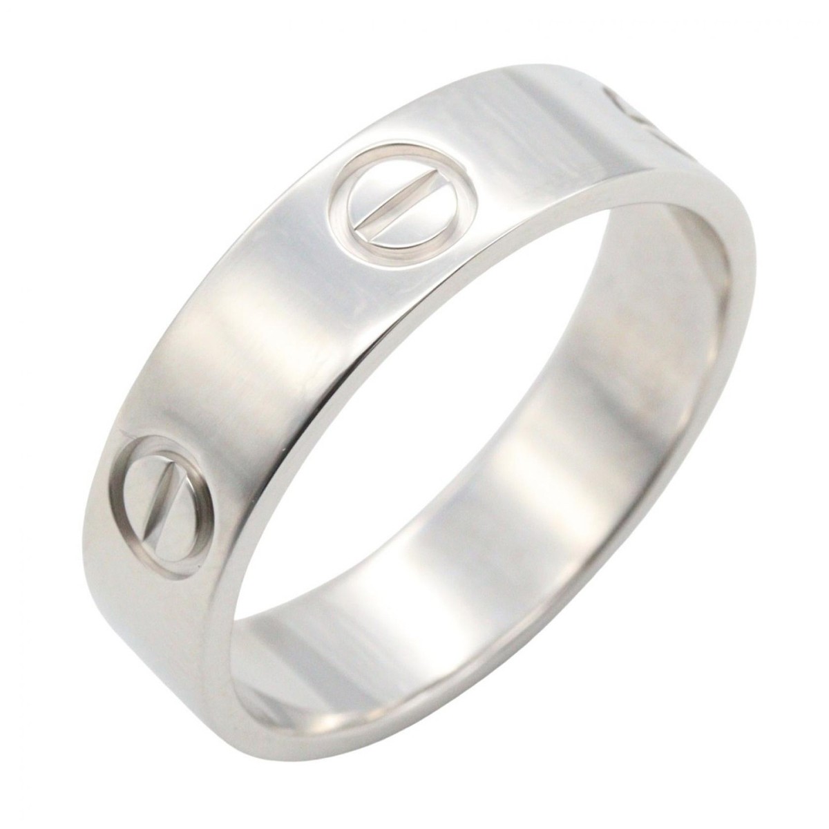 CARTIER Love Ring 18KWG White Gold Used Unisex US size 8.75 #59 | eBay