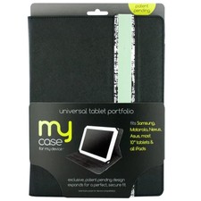 UNIVERSAL 10  MYCASE TABLET PORTFOLIO BLACK/MINT fits most 10 inch tablets