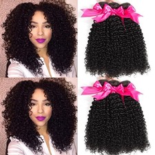 3 Bundle 300g Kinky Curly Virgin Hair Weave 100 Unprocessed Human Hair Extension