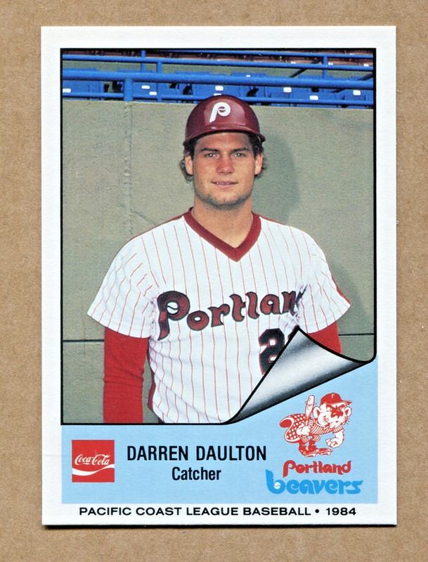 1984 Portland Beavers Cramer #198 Darren Daulton ROOKIE EX Phillies Marlins