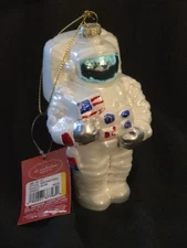 NEW St. Nicholas Square ASTRONAUT Space Moonwalk Man USA Christmas Ornament