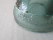 Whitall Tatum Co Aqua / Green / Teal No 1 MADE IN U.S.A. Vintage Glass Insulator