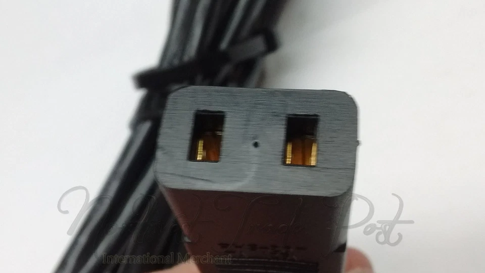 Cabo de alimentação CA de 2 pinos para teclado de piano elétrico Roland modelo HP-300 HP-2700 + - Imagem 4 de 4