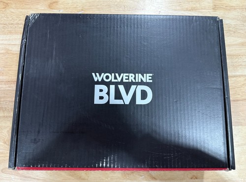 New! Wolverine BLVD Cap Toe W990089 Men’s Black Leather Casual Dress Boots 10.5