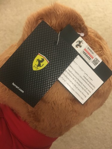 Oso de peluche Ferrari Driver genuino el producto oficial ¡NUEVO PARA COLECCIONISTAS! - Imagen 3 de 3