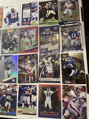 New York Giants NFL Football Card Lot (50 Cards) Rookies, Stars, Inserts - Picture 5 of 8