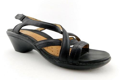 CLARKS Unstructured Size 9 Black Ankle Strap Sandals Shoes | eBay