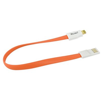 Reiko 48inch 8pin magnetic Charge + Sync USB cable - Retail Package -Orange