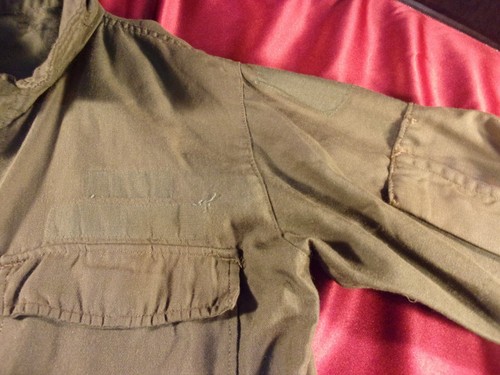 VIETNAM ERA OG-107 GREEN SHIRT FLYER'S HOT WEATHER FIRE RESISTANT 39" X 26" - Picture 6 of 12