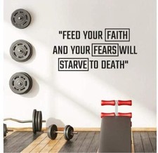 Your Faith Inspiration Life Quote Vinyl Wall Art Sticker for Home Room Decals