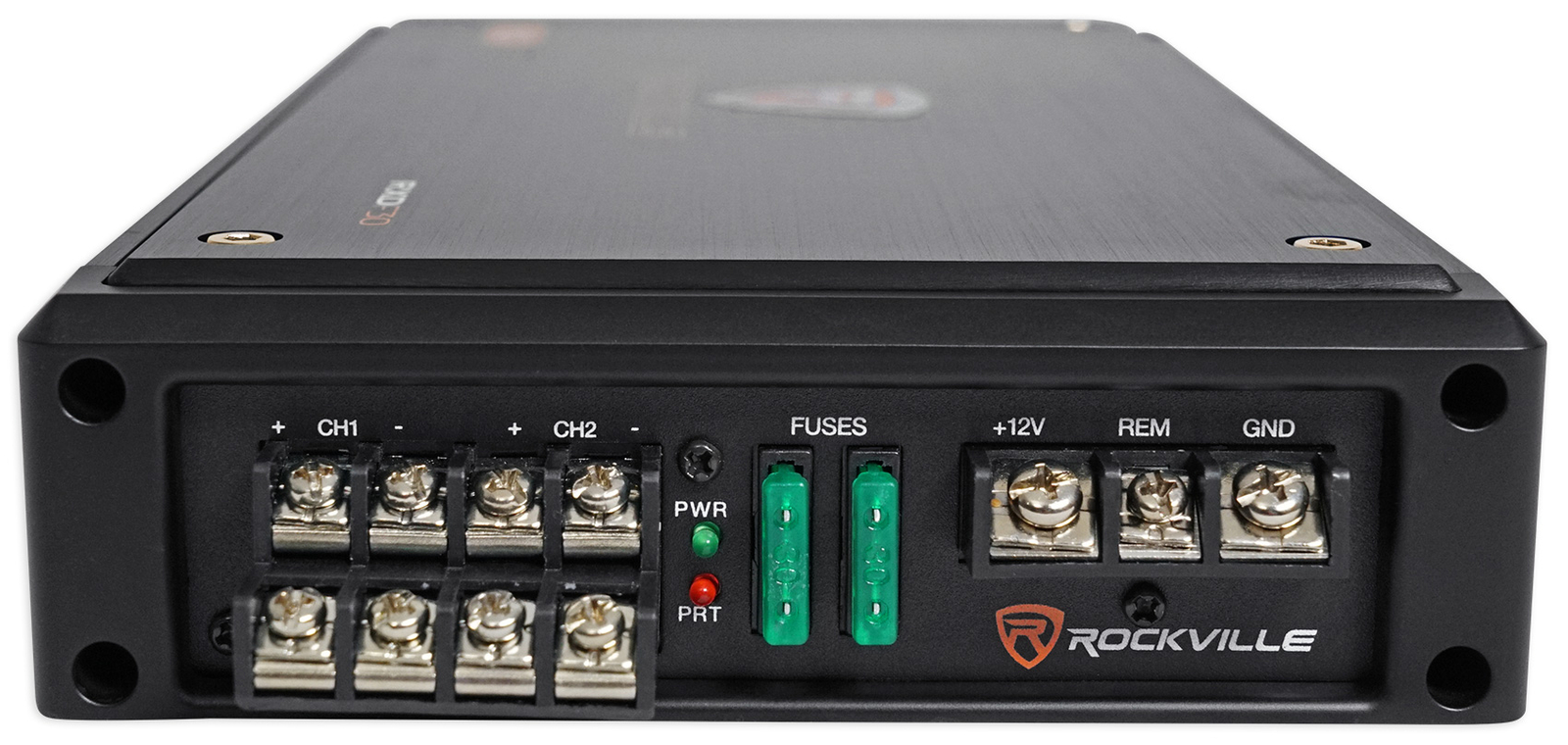 Автомобильный квадроцикловый усилитель Rockville RXD-F30 Micro мощностью 2400 Вт пиковый 4 канала 4x150 Вт Комплект усилителей