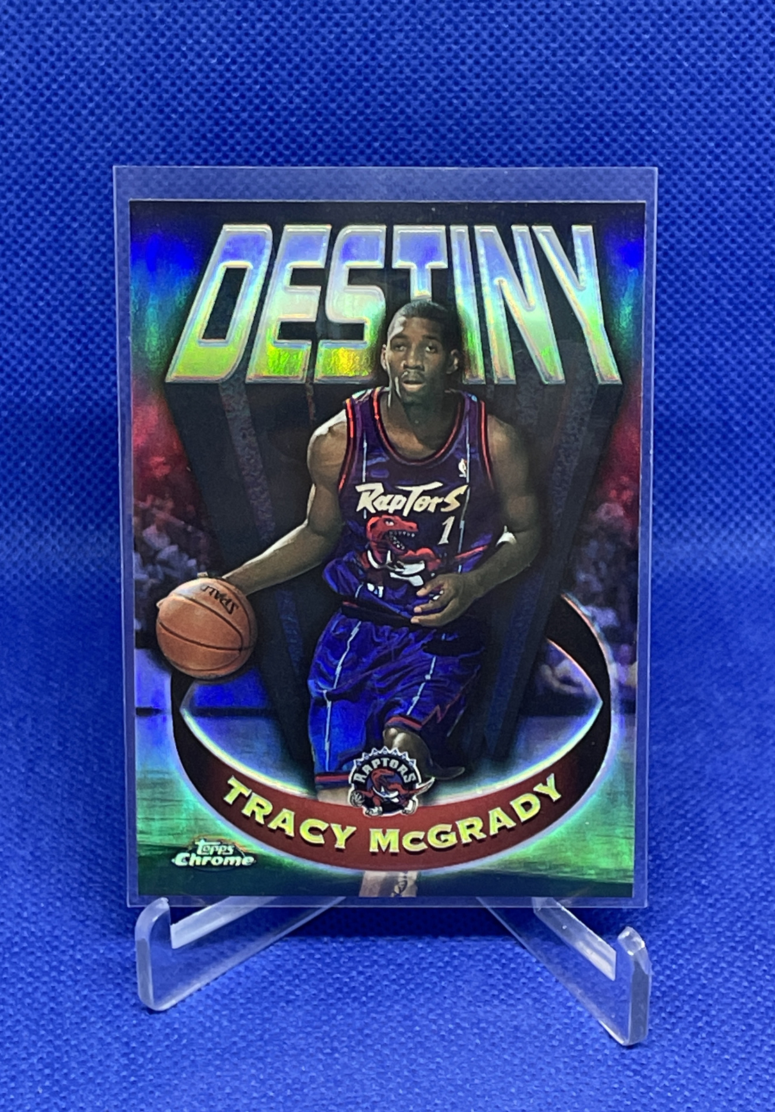 1997 Topps Chrome Tracy McGrady Destiny Refractor Insert Raptors Rookie Card RC