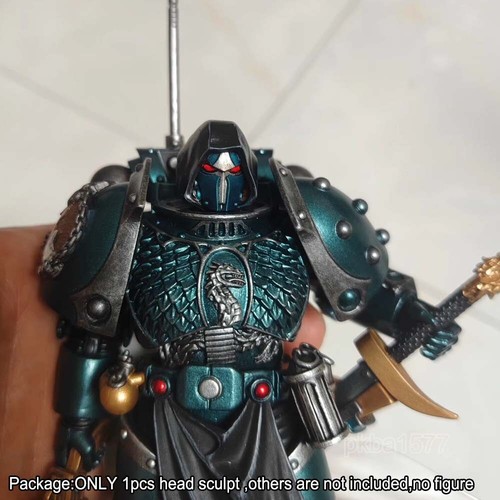 Modelo esculpido cabeza de hombre pintado premium para figura de acción Joytoy Alpha Legion - Imagen 3 de 6
