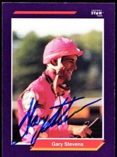 Gary Stevens Signed - Autographed 1992 Horse Star Jockey Trading Card