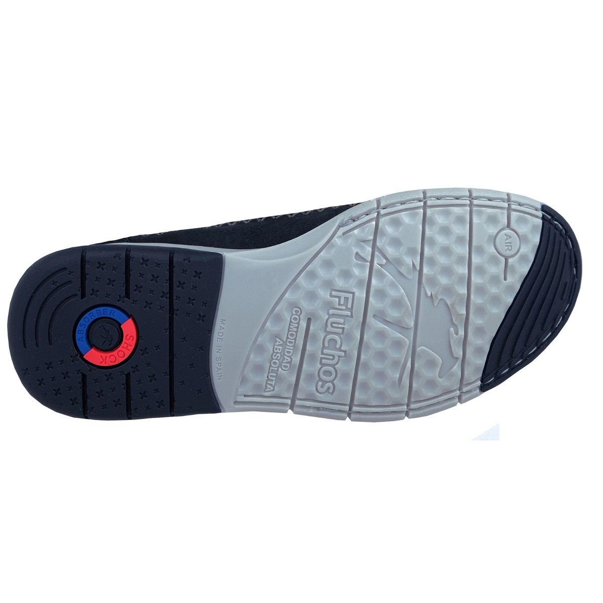 Fluchos Mens Black Leather Hook and Loop Sandals Comfort Made in Spain‎ Sz 42 EU ALOHAS - Hook-Loop Sandal - Black - Footloose Shoes main image 3