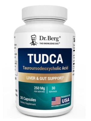 acetyl l carnitine dr berg TUDCA, 2 PACK - 250 mg, 30 Vegetable Capsules each (60 tota1!)