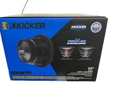 Kicker 51CWQ104 10" CompQ Series Dual 4-ohm Subwoofer