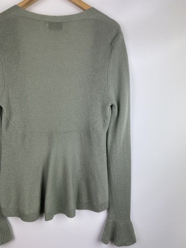 Allude ladies open front cashmere cardigan sweater size M - Picture 11 of 18